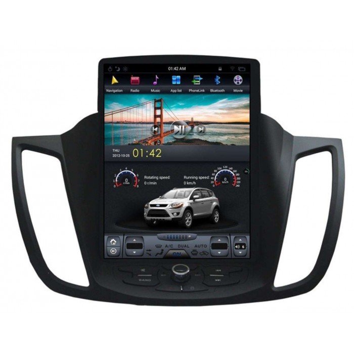 Ford Kuga radio upgrade retrofit tesla style 10.4 inch carplay android auto backup camera 2013-2017